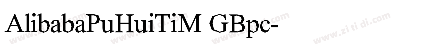 AlibabaPuHuiTiM GBpc字体转换